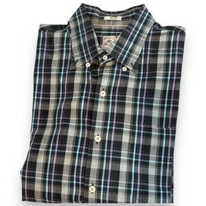 Peter Millar Shirt Mens XL Plaid Long Sleeve Crown Button Up Golf Luxury